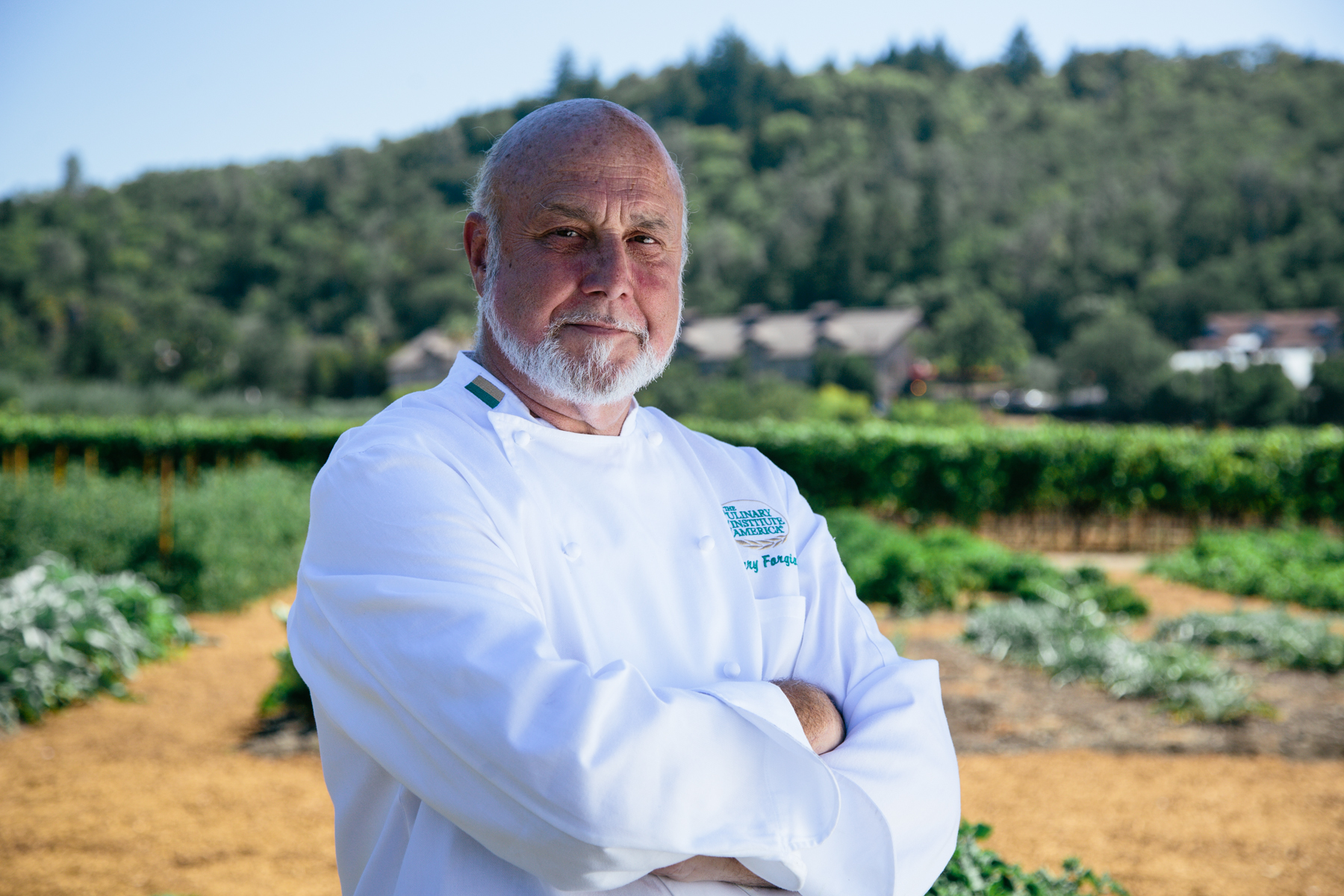 Larry Forgione in St. Helena, California. (photo courtesy Culinary Institute of America)