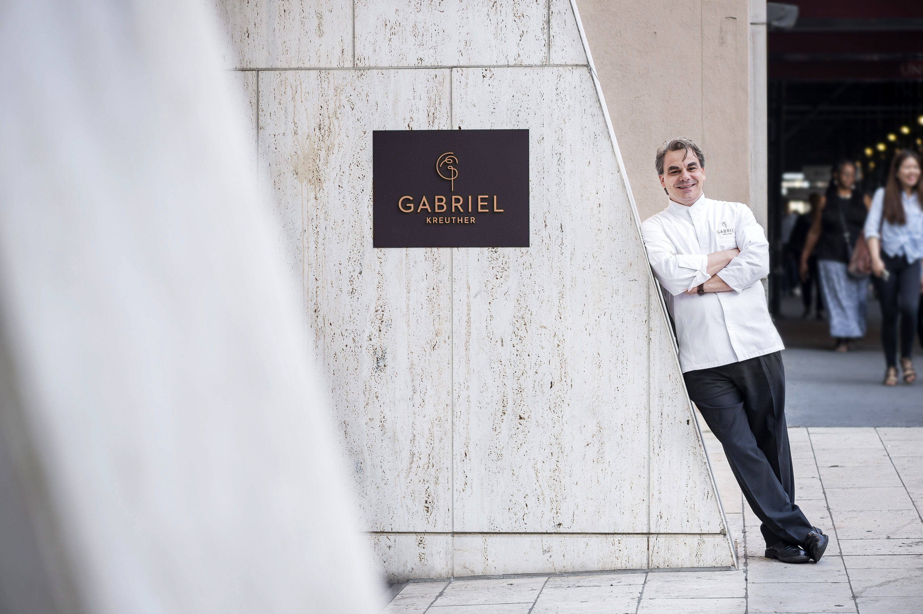 Gabriel Kreuther, outside his eponymous restaurant. (photo by Evan Sung)