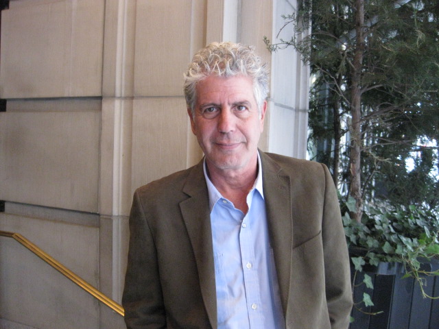 Anthony Bourdain, following lunch at The Breslin, April 29, 2014.  (photo © 2014, Table 12 Productions, Inc.)