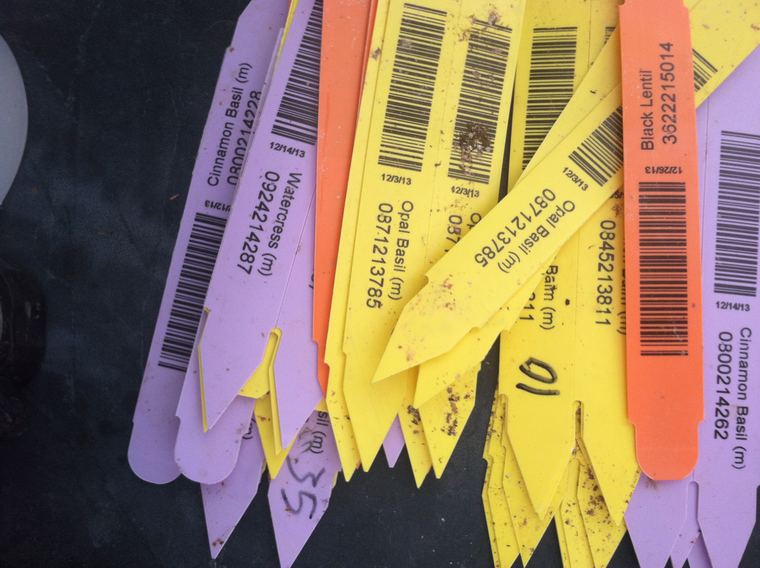 Bar codes that track crops from the soil to the customer.