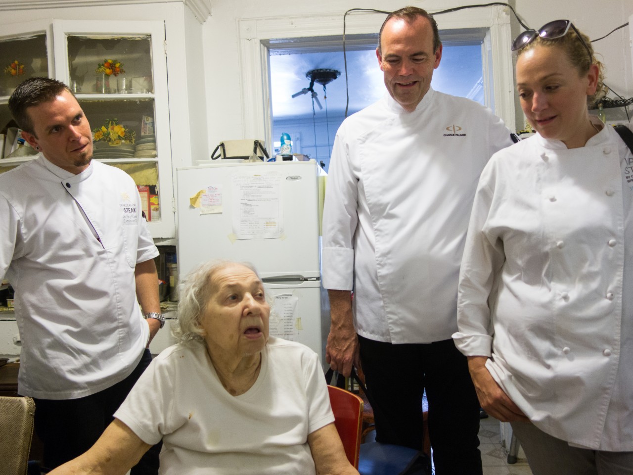 Visiting with Mary, a 92-year old, lifelong New Yorker (photo by TK; courtesy Citymeals on Wheels)